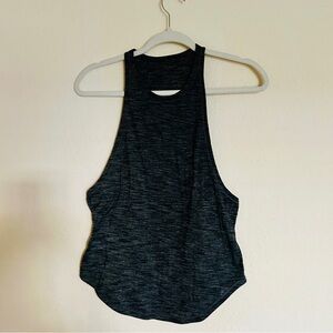 Lululemon Racerback Tank in Heathered Black